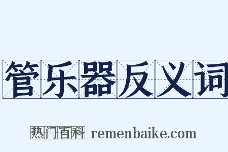 管乐器反义词是什么意思的图片